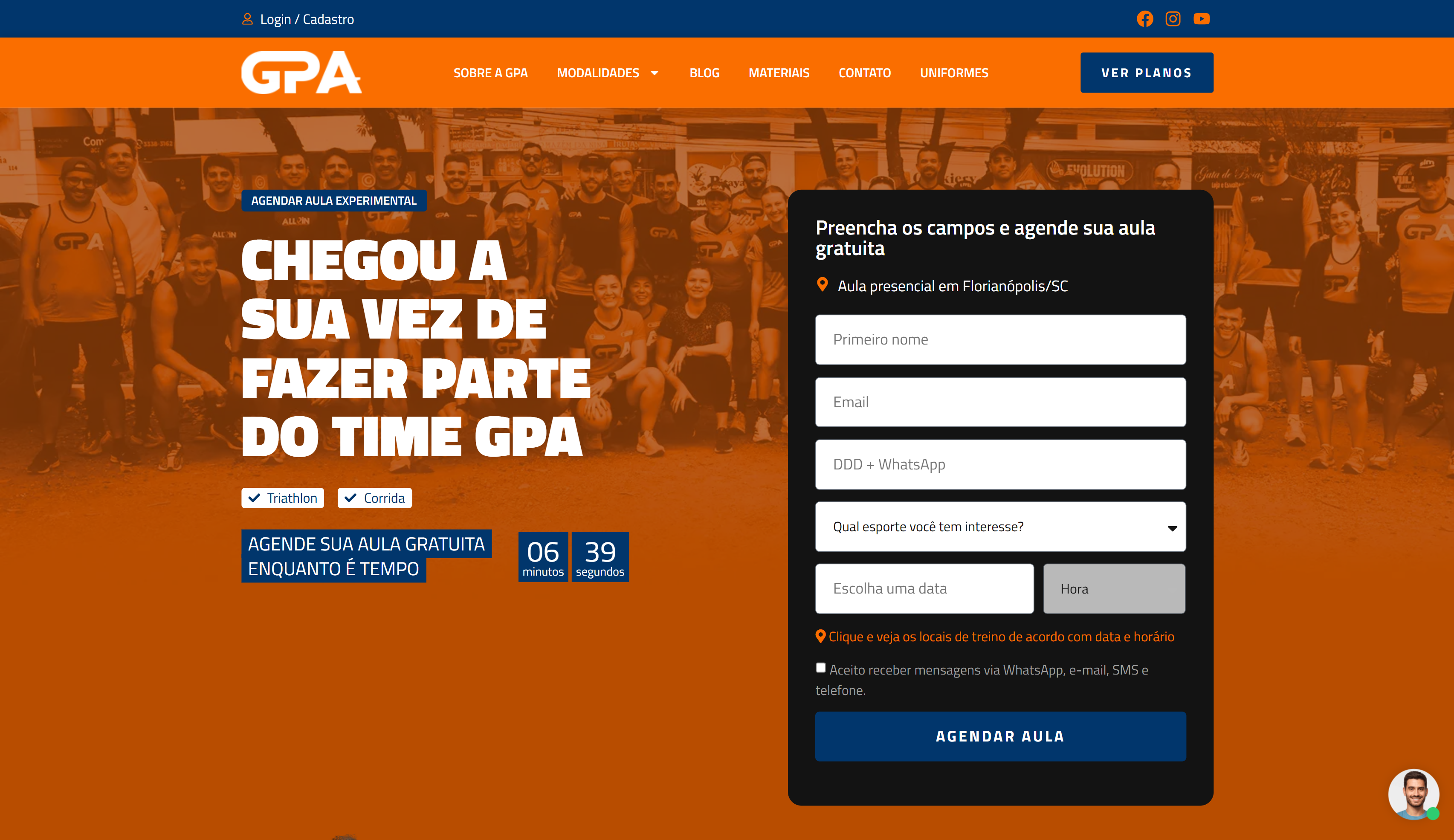 Agendamento de Aula