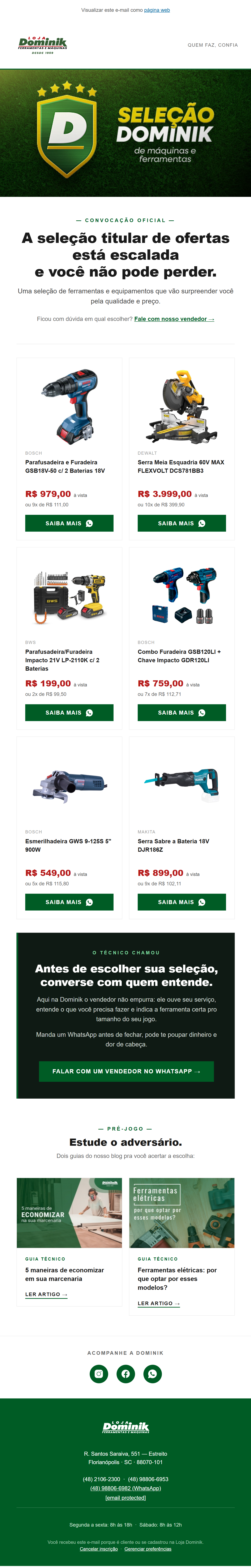 E-mail de Reativação